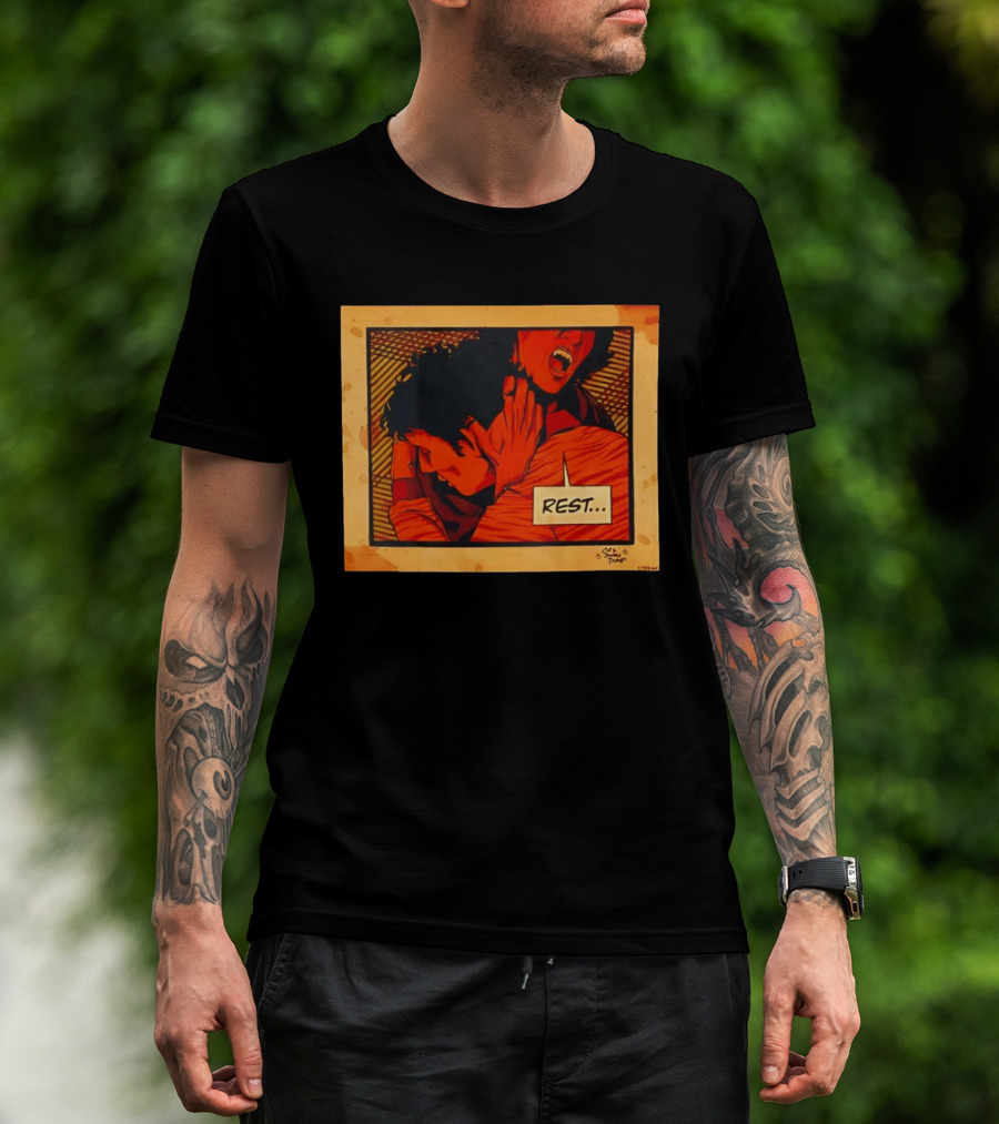 Dumb Dump Rest Vampire Biting Man T-Shirt
