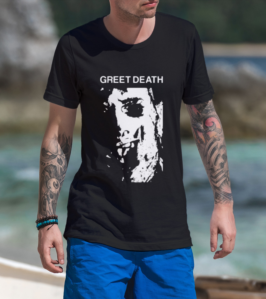 Evil Greed Store Greet Death Leatherface Horror T-Shirt
