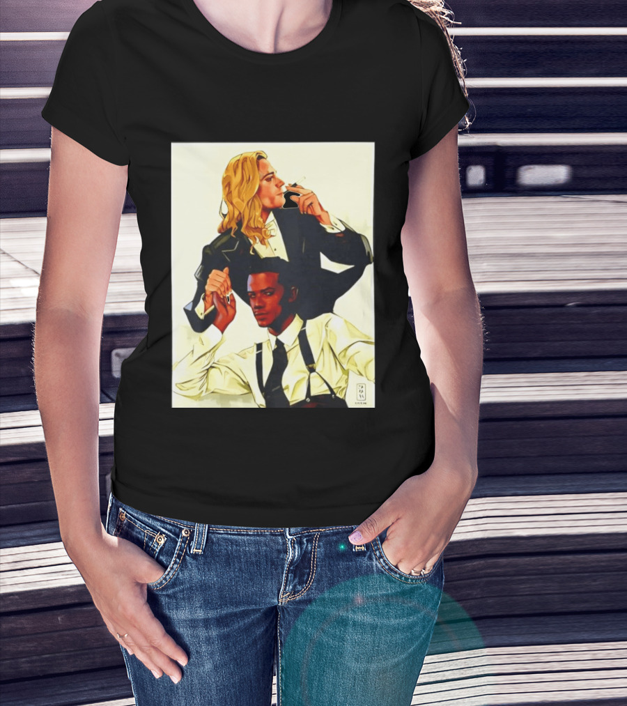 JMH Interview With The Vampire Lestat And Louis Smoking Portraits T-Shirt