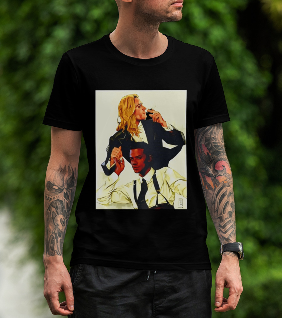 JMH Interview With The Vampire Lestat And Louis Smoking Portraits T-Shirt
