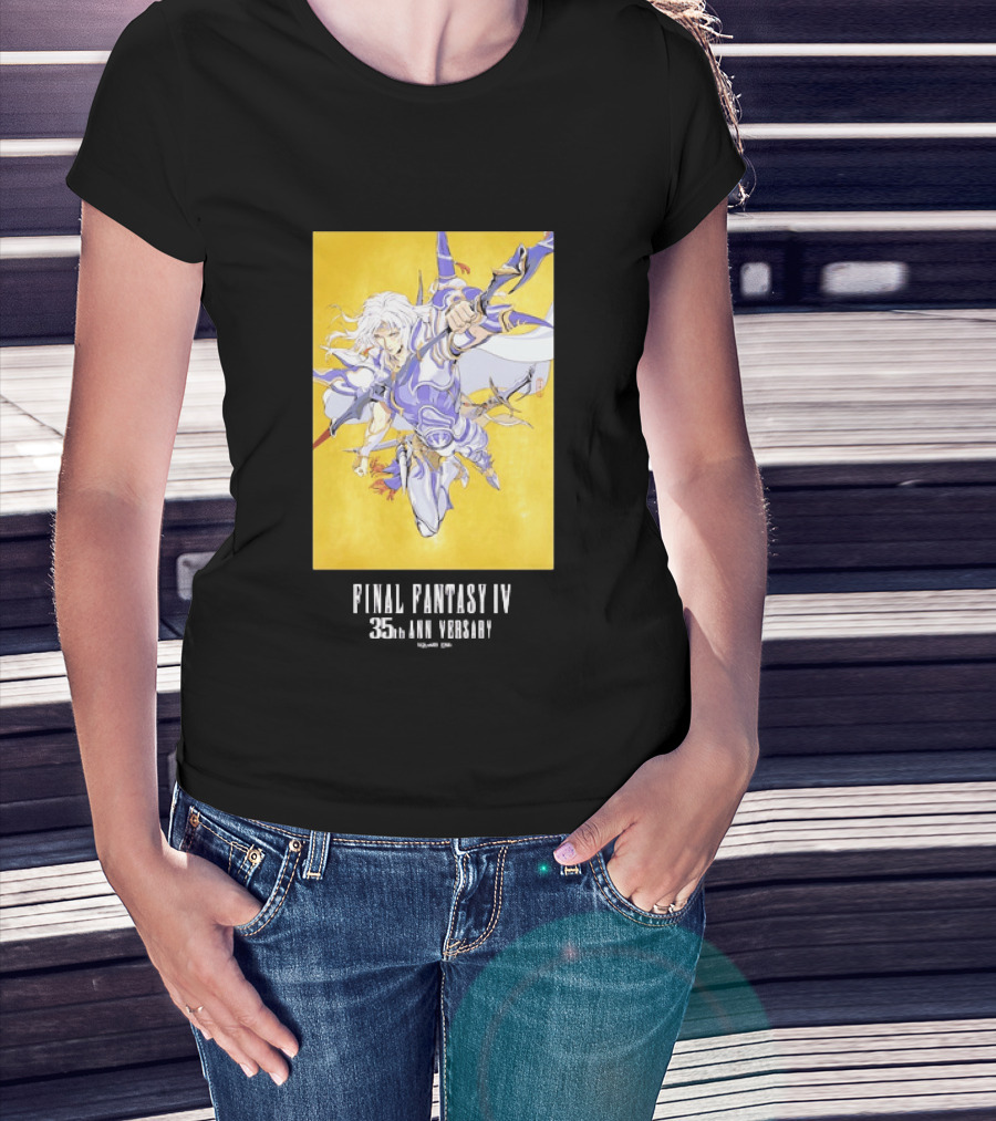Final Fantasy IV 35th Anniversary Knight Leaping Heroic T-Shirt