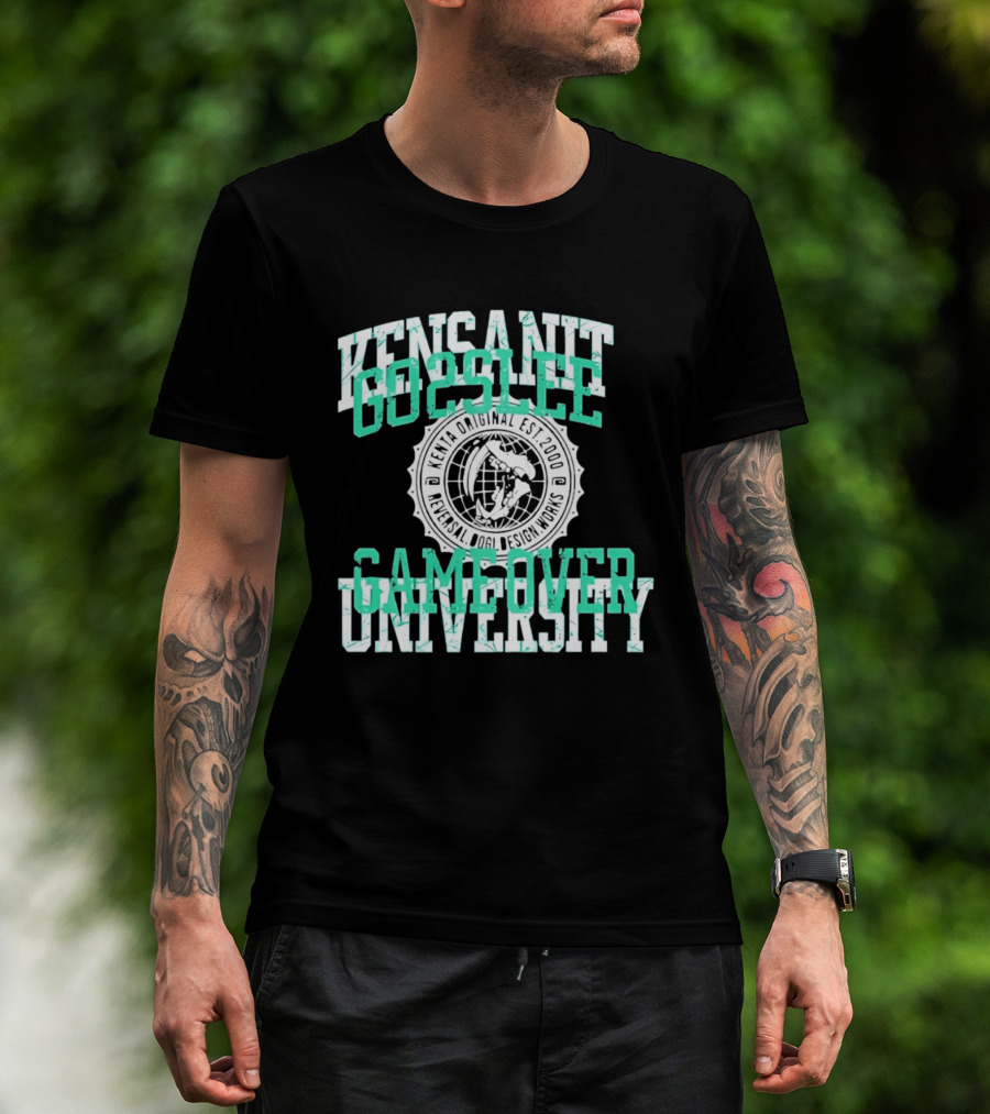 Kensanity Go2Sleep Gameover University Kenta Original Est 2000 Reversal Dogi Works T-Shirt