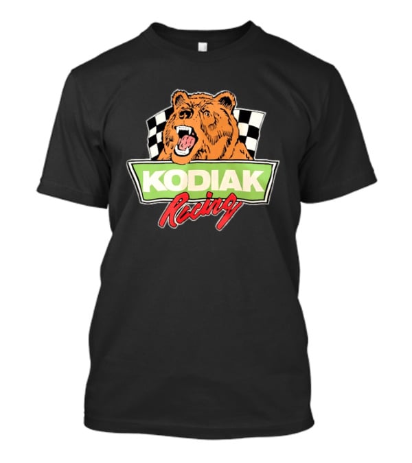 Kodiak Racing Bear Checkered Flag Motorsport T-Shirt