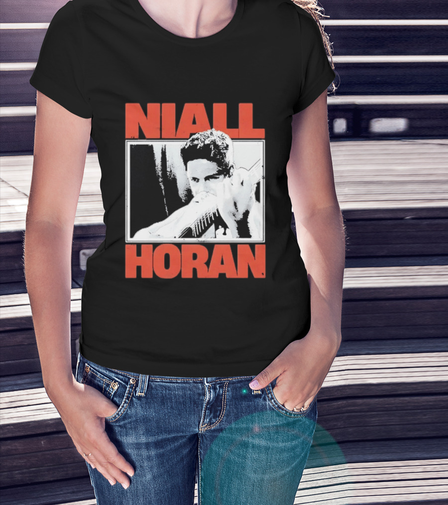 Niall Horan Distressed Guitar Player Image One Direction T-Shirt
