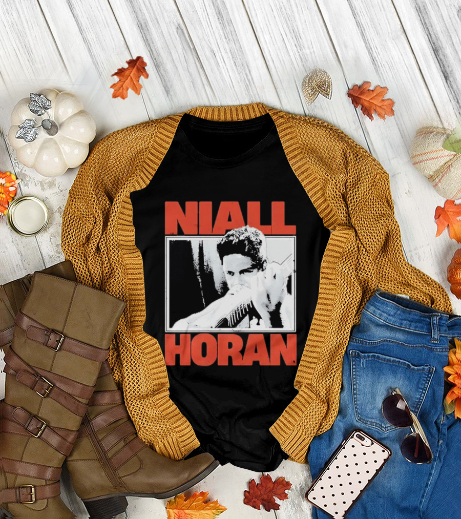 Niall Horan Distressed Guitar Player Image One Direction T-Shirt