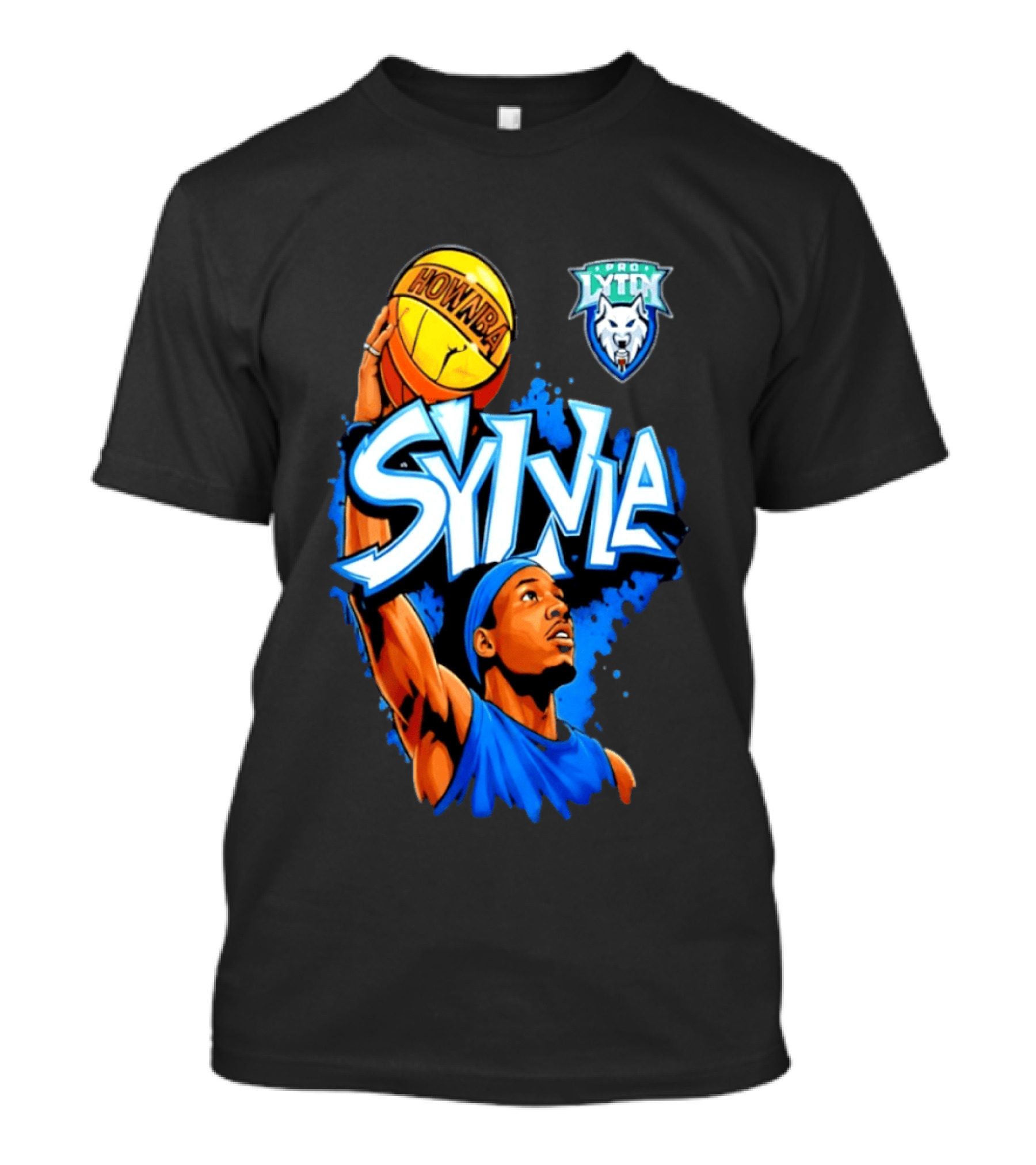 Sylvia Hownba Pro Lytin Basketball Player T-Shirt