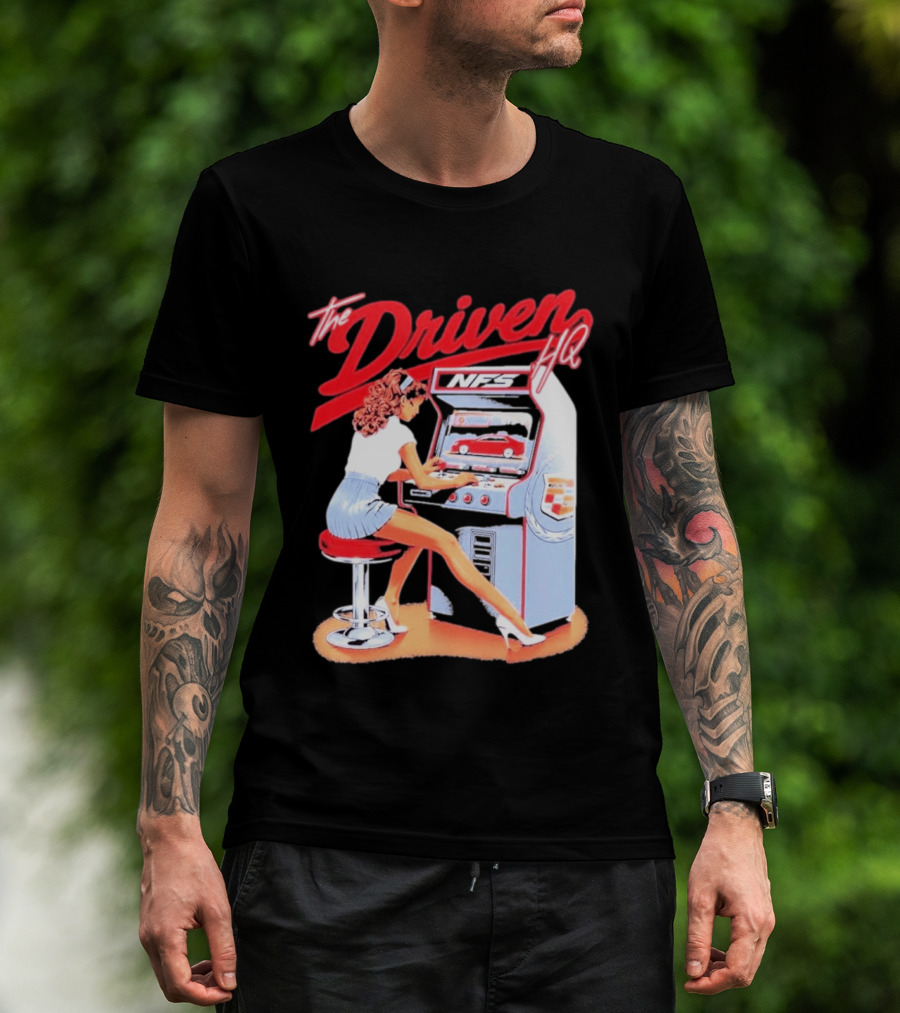 The Driven HQ NFS Arcade Gaming Girl Retro Pin Up T-Shirt