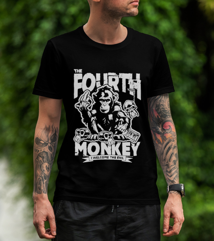 The Fourth Monkey Welcome The Evil Chimpanzee T-Shirt