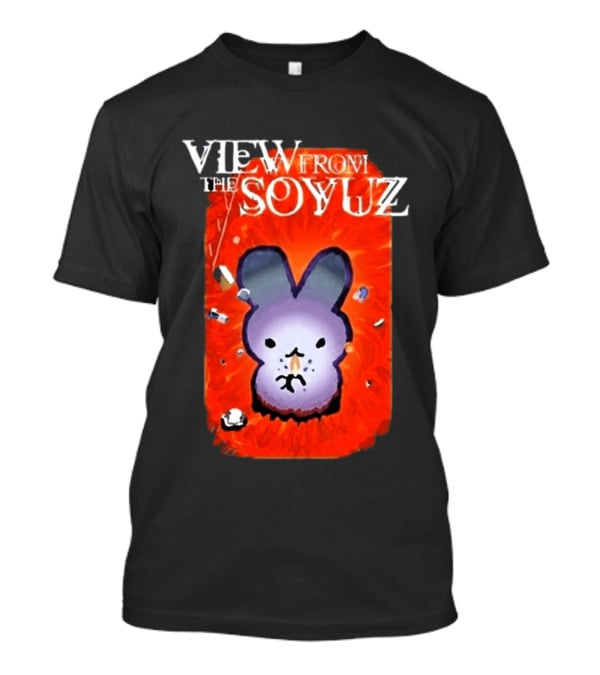 View From The Soyuz Ubiquitous Space Rabbit Explosion T-Shirt