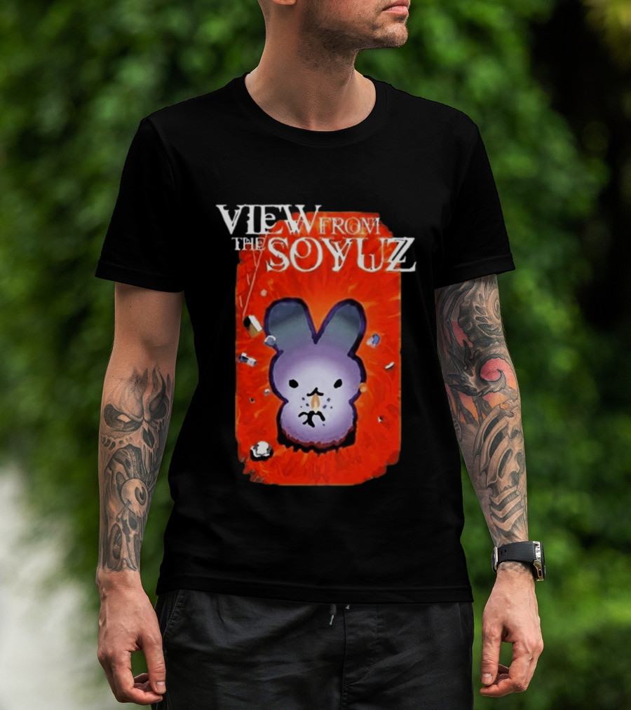 View From The Soyuz Ubiquitous Space Rabbit Explosion T-Shirt