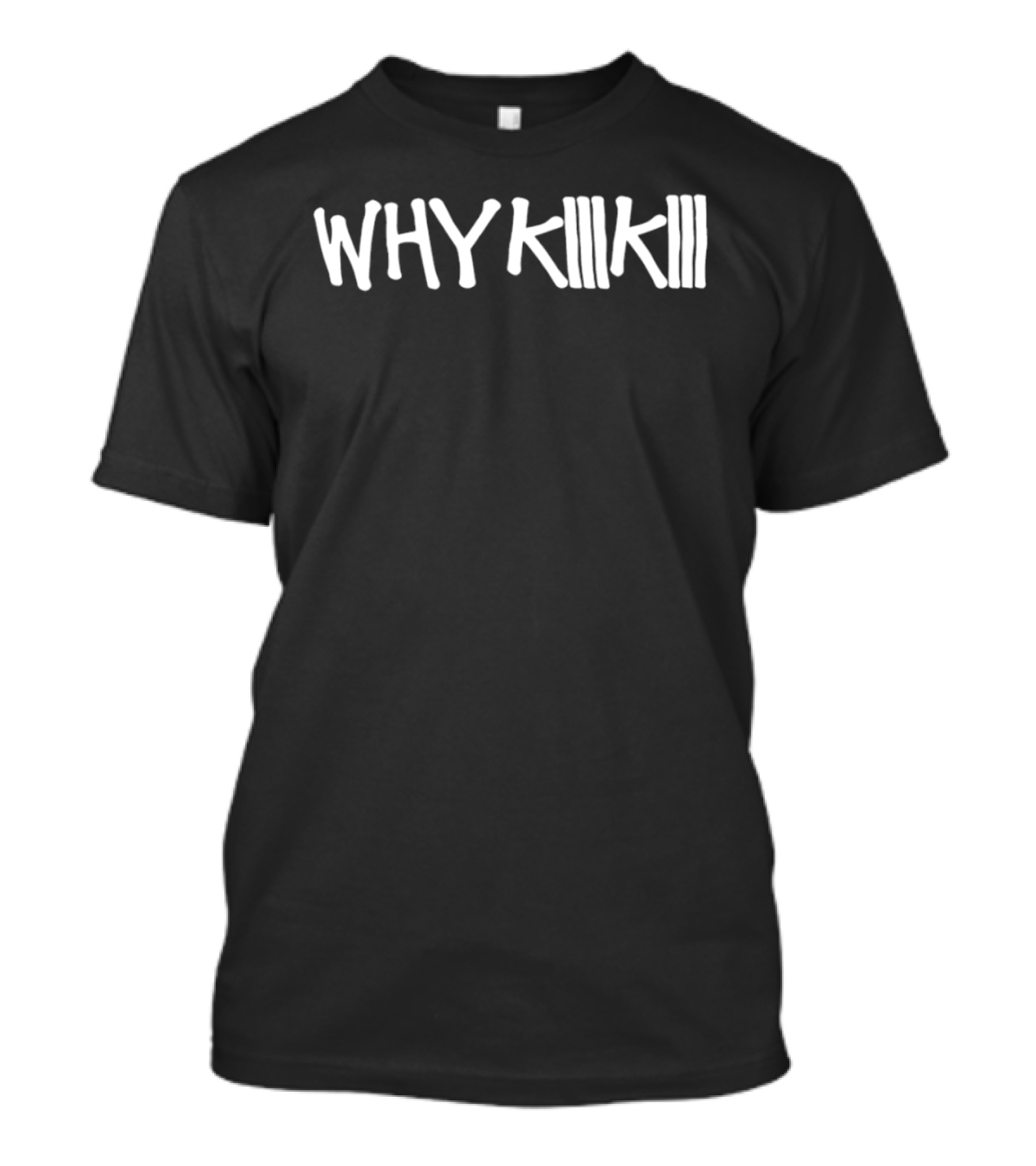 WHY KIIIIKIII Minimalist Hand Drawn T-Shirt