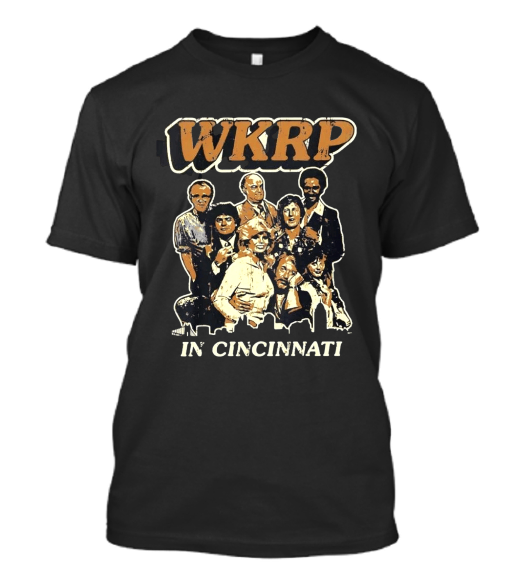 WKRP In Cincinnati Classic TV Show Cast Ensemble T-Shirt