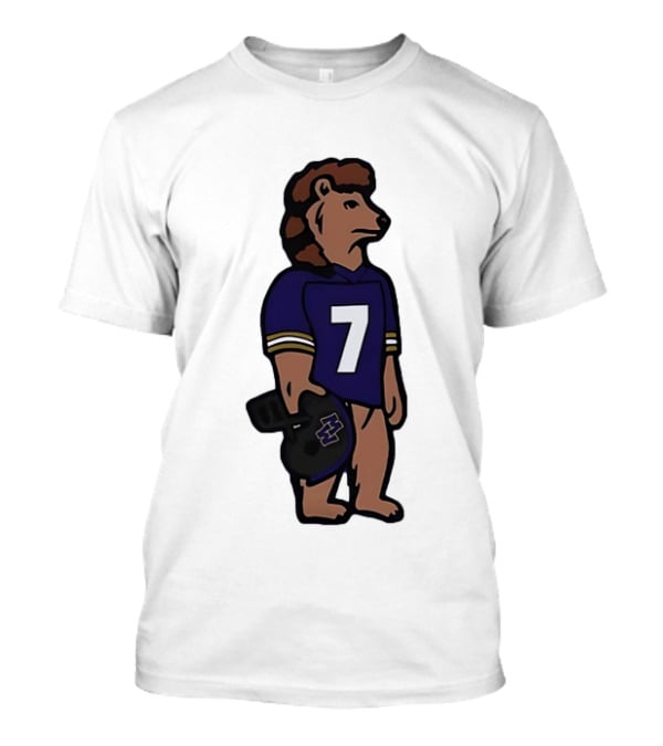 Baltimore Ravens Morgan Wallen Bear Number 7 Football Team Collaboration T-Shirt