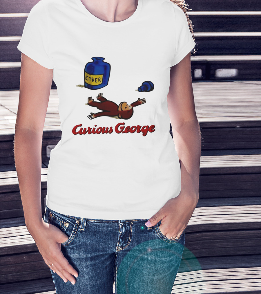 Curious George Ether Bottle Unconscious T-Shirt