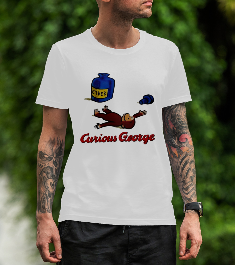 Curious George Ether Bottle Unconscious T-Shirt