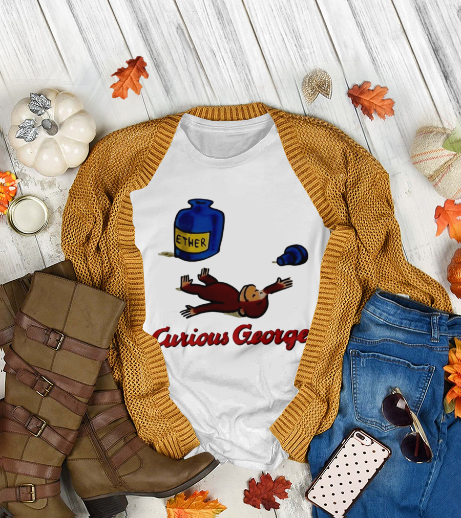 Curious George Ether Bottle Unconscious T-Shirt