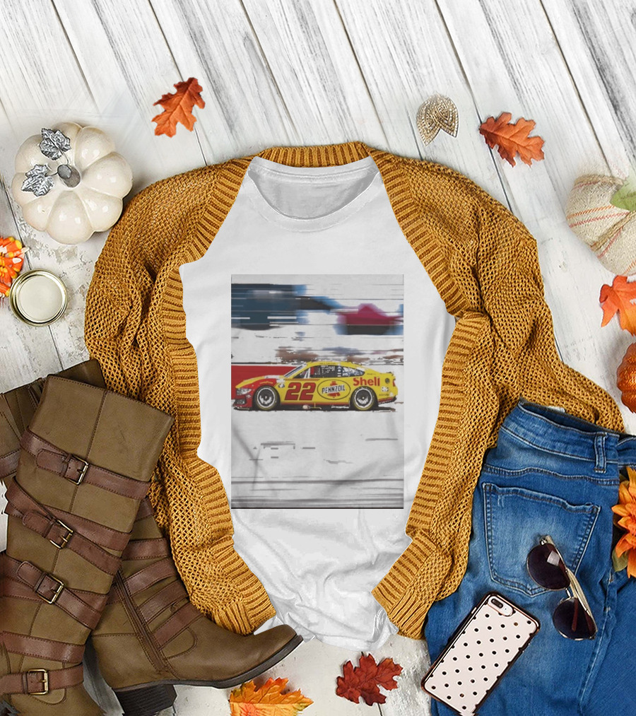 Joey Logano 2026 Victory Pennzoil Shell Car 22 NASCAR Speedway T-Shirt