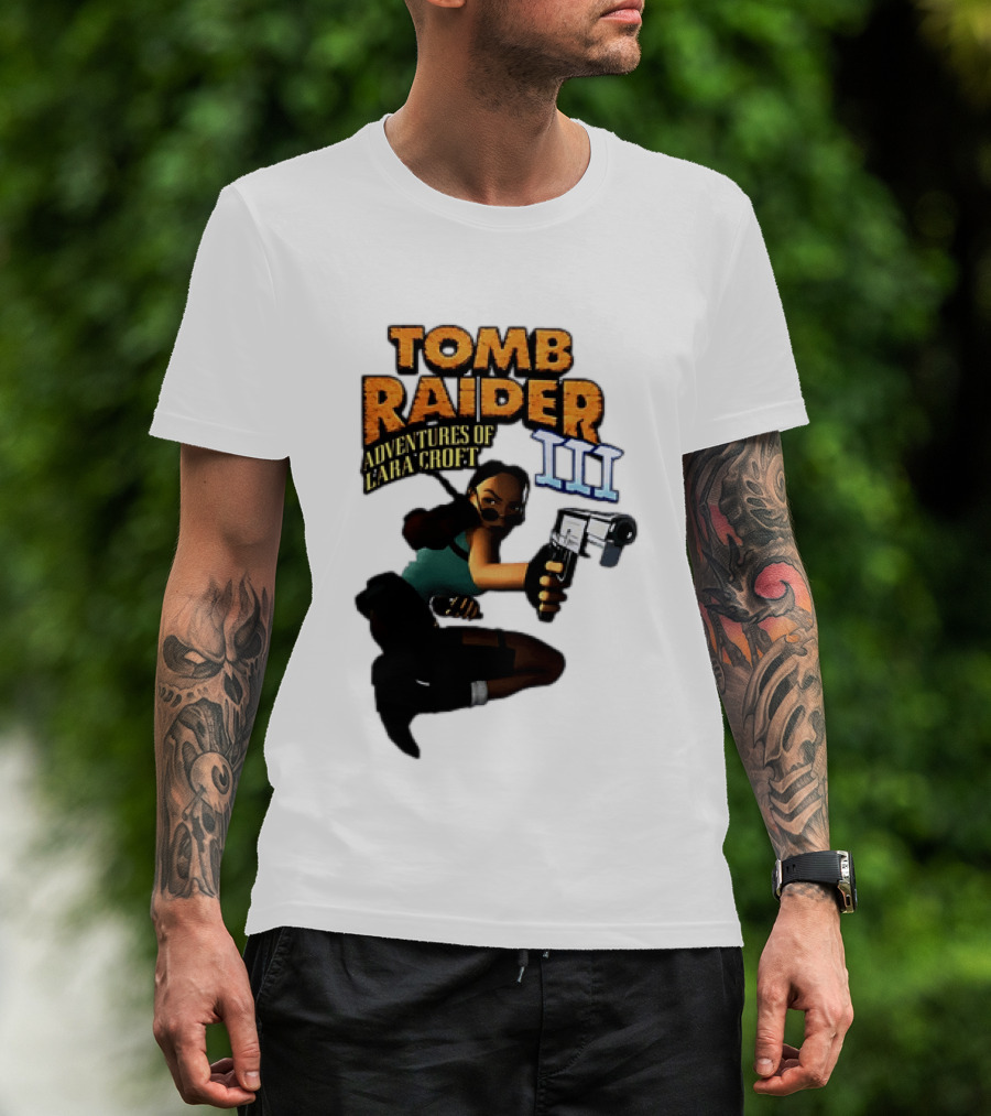 Tomb Raider Adventures Of Lara Croft III Classic Game T-Shirt