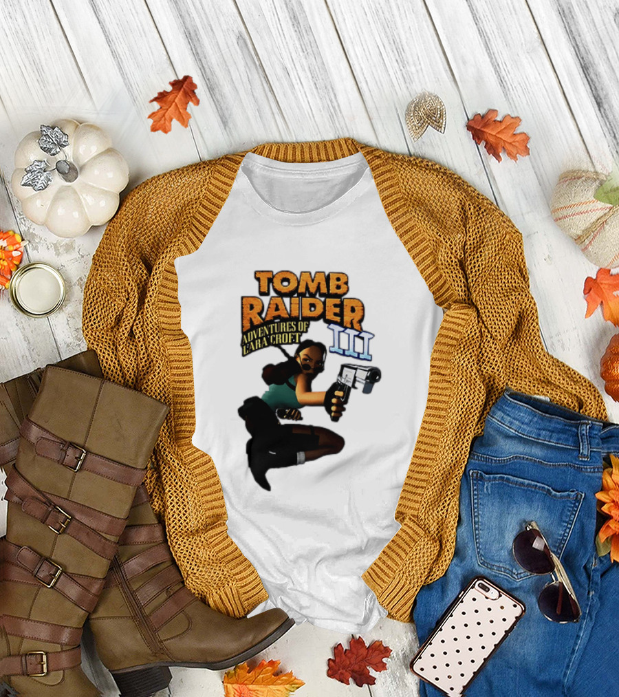 Tomb Raider Adventures of Lara Croft III Classic Game T-Shirt