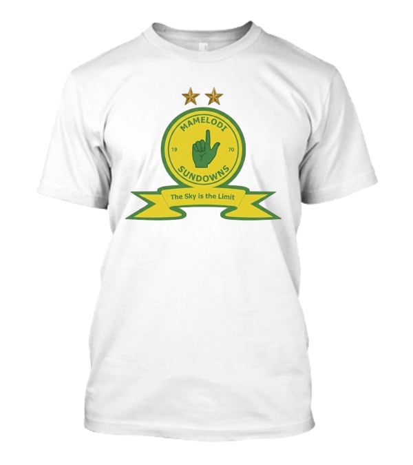 Mamelodi Sundowns 1970 The Sky Is The Limit Logo Two Stars T-Shirt