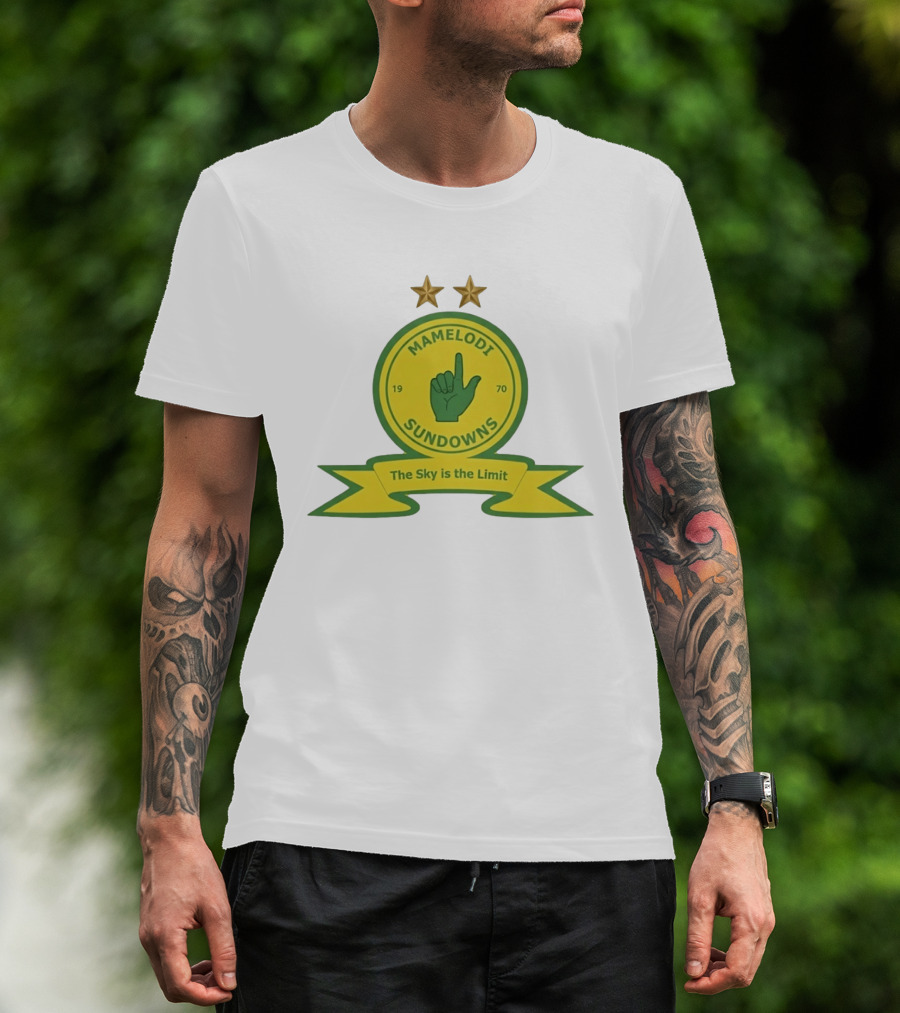 Mamelodi Sundowns 1970 The Sky Is The Limit Logo Two Stars T-Shirt