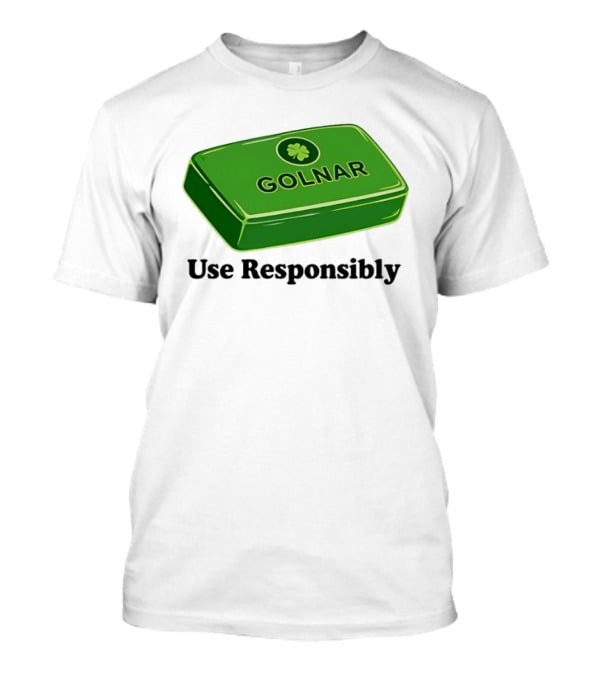 Golnar Green Bar Use Responsibly Shamrock T-Shirt