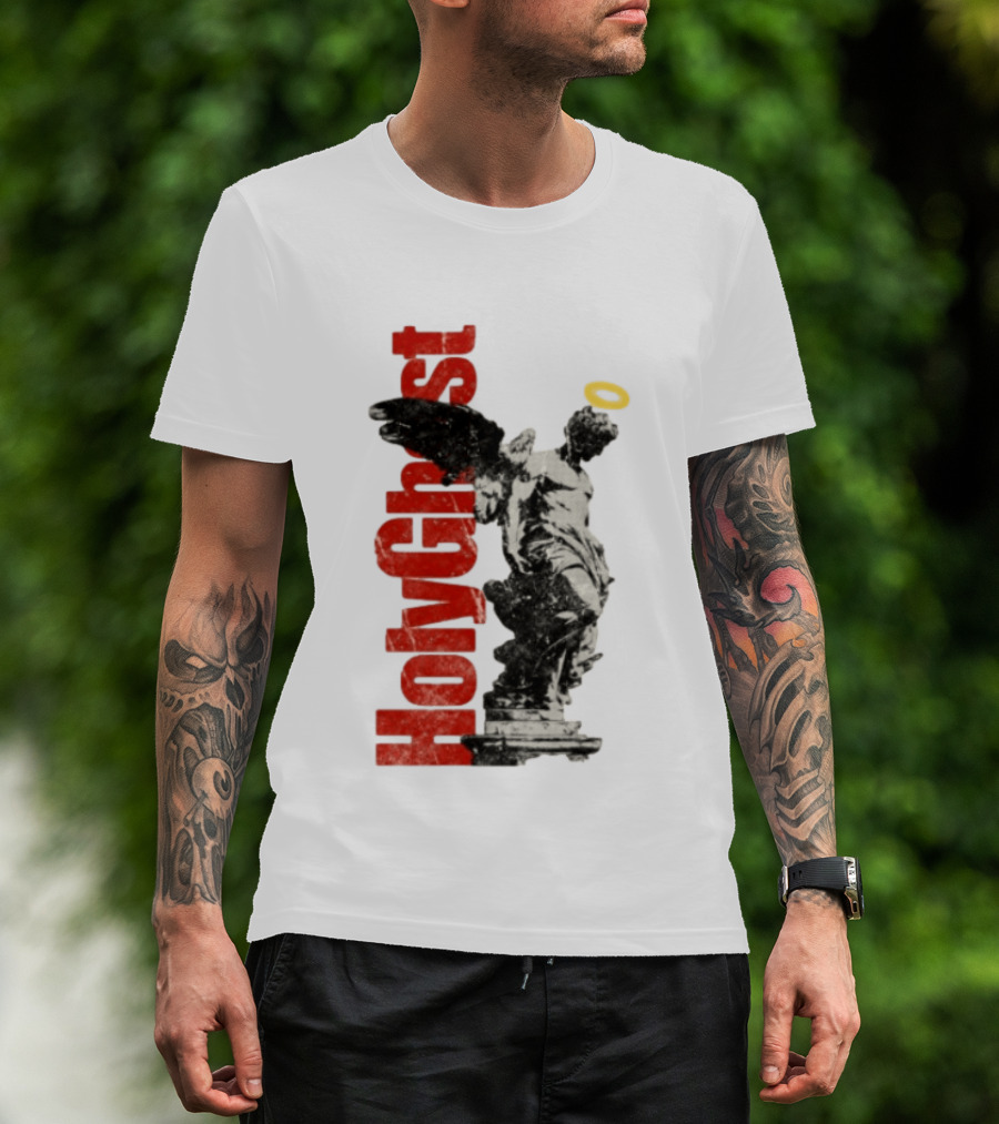 Holy Ghost Halo Statue Winged Angel T-Shirt