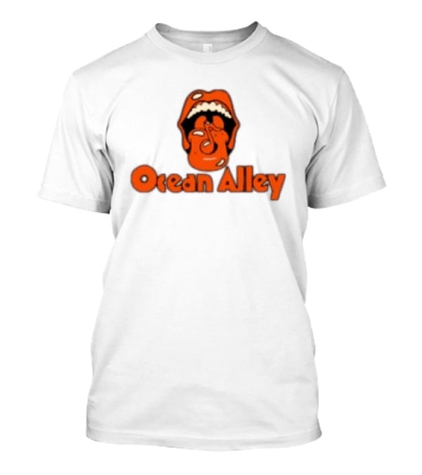 Ocean Alley Acid Tongue Ash Grey Vintage Inspired Merchandise T-Shirt