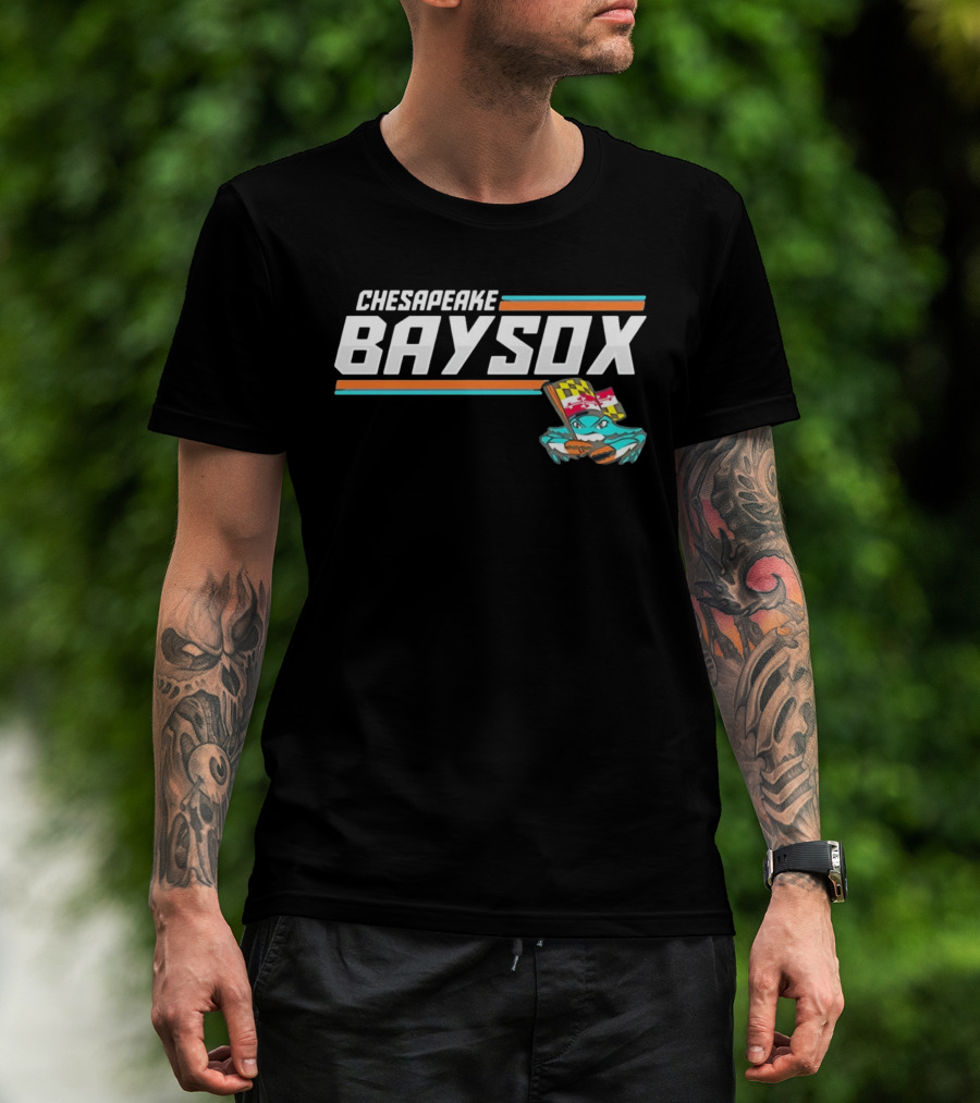 Chesapeake Baysox Maryland Crab Mascot Icon With Baseball Bat T-Shirt