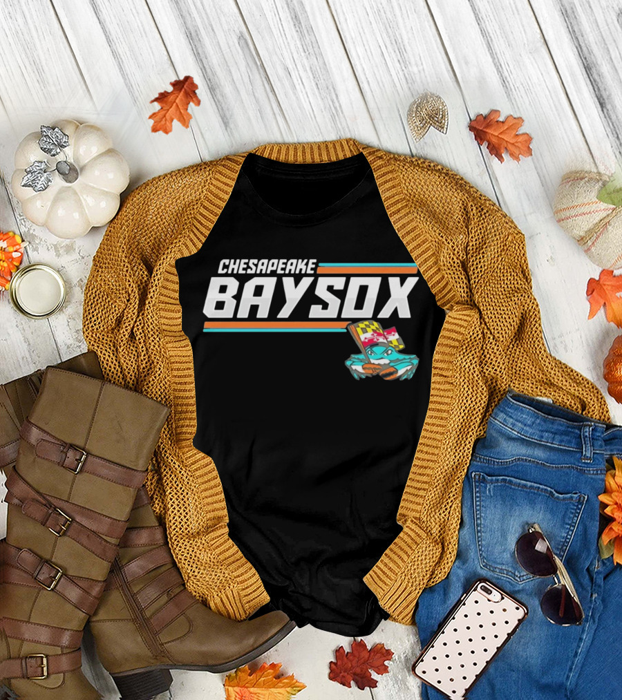 Chesapeake Baysox Maryland Crab Mascot Icon With Baseball Bat T-Shirt