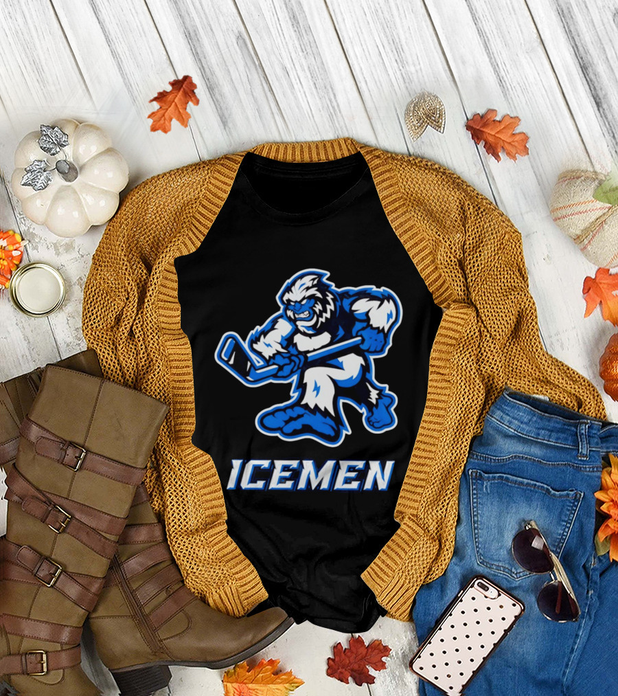 Icemen Yeti Hockey Player T-Shirt