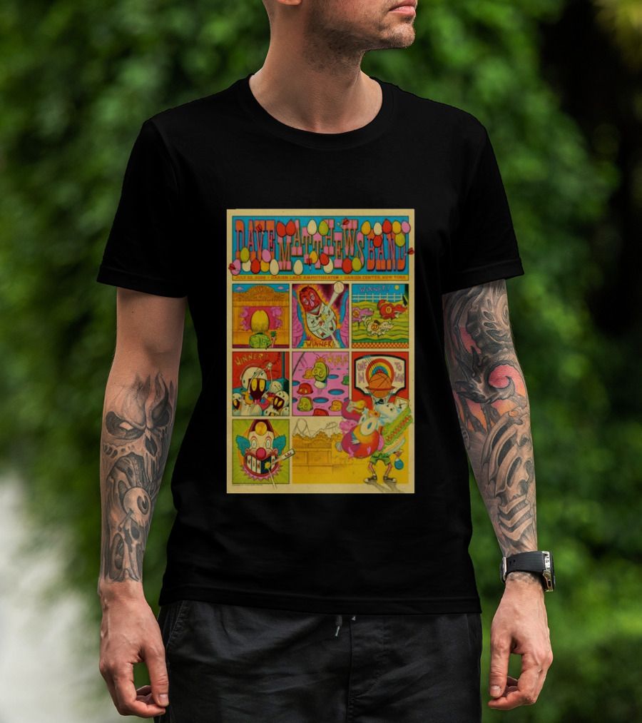 Dave Matthews Band Darien Lake Amphitheater July 22 2026 Comic T-Shirt