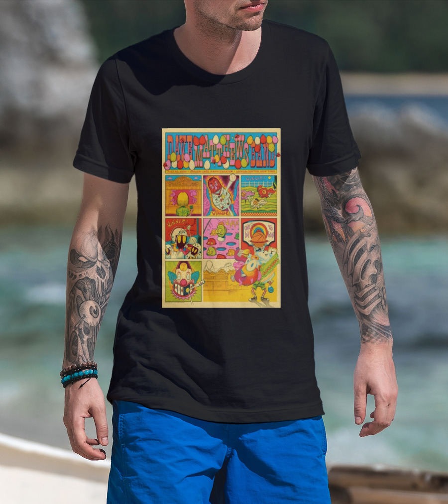 Dave Matthews Band Darien Lake Amphitheater July 22 2026 Comic T-Shirt