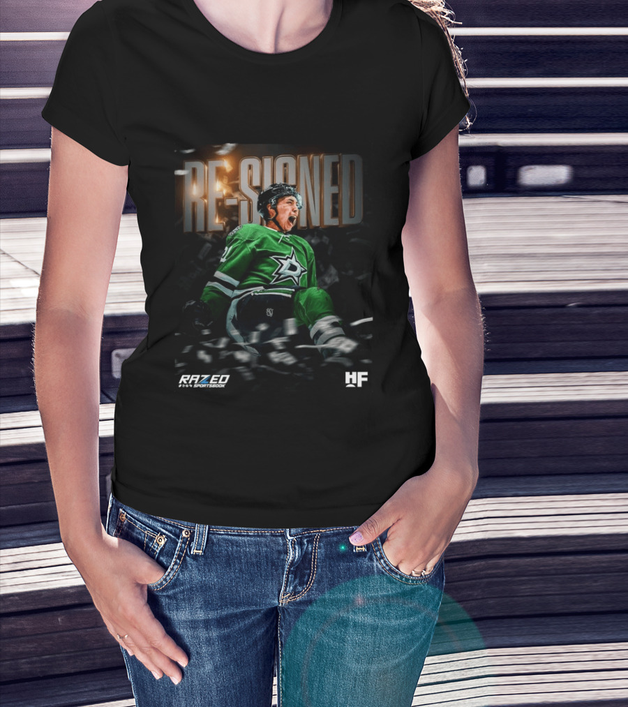 Razed Sportsbook HF Dallas Stars Re Signed Jason Robertson T-Shirt