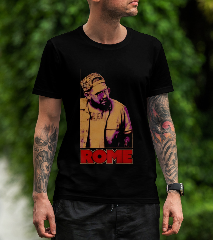 ROME Cap Glasses Style Vintage Vibe T-Shirt
