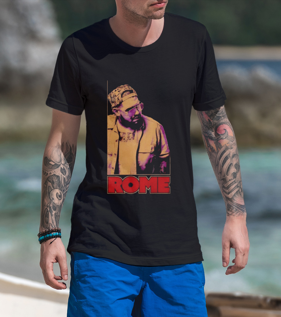 ROME Cap Glasses Style Vintage Vibe T-Shirt
