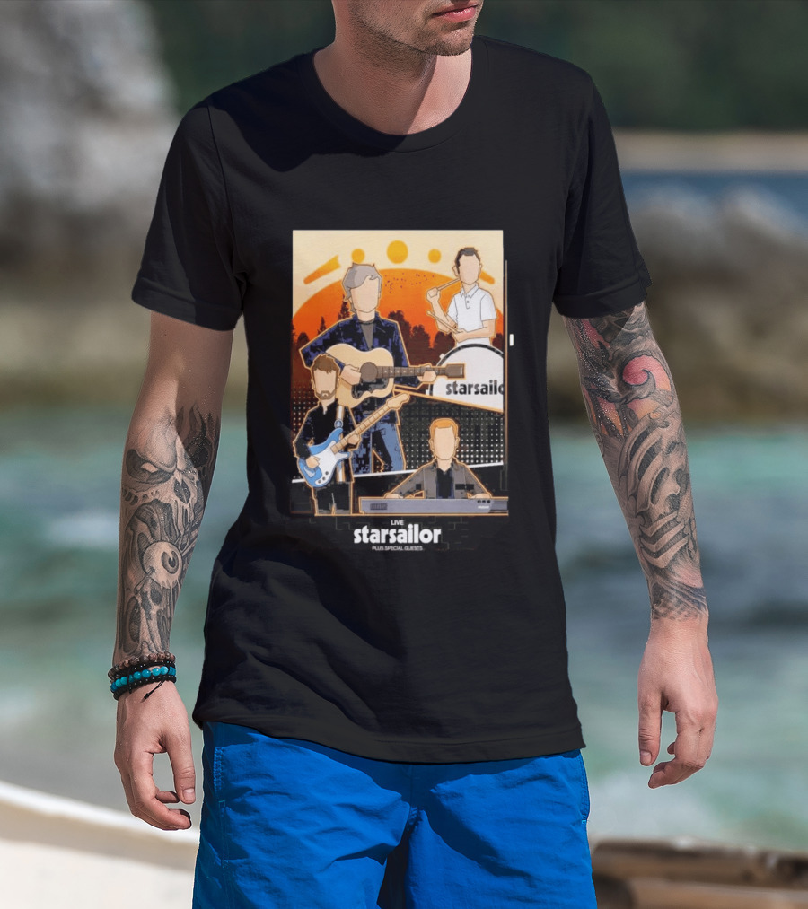Starsailor Live Plus Special Guests July 25 2026 Old Market Place Warrington Concert Event T-Shirt