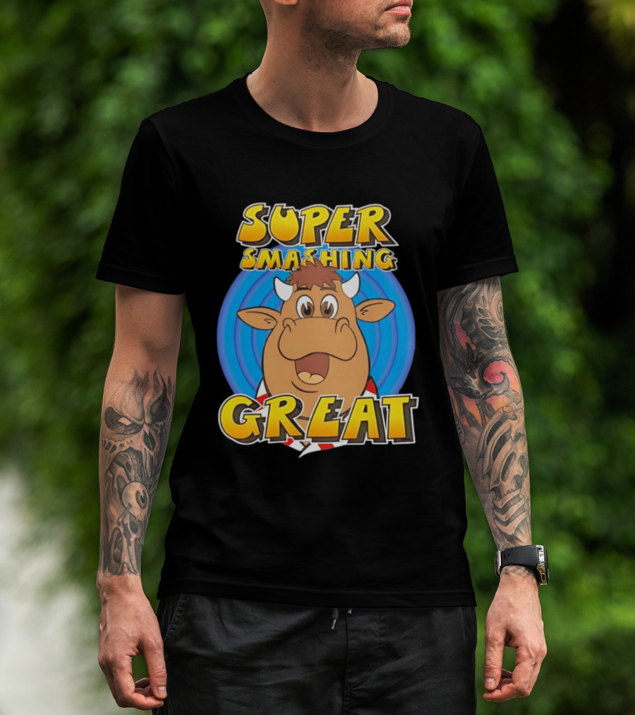 Super Smashing Great Cartoon Bull T-Shirt