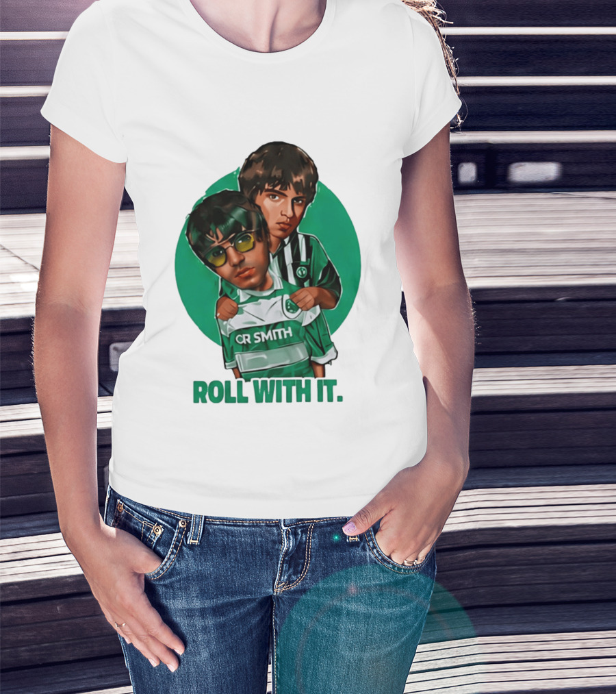 Oasis Roll With It CR Smith Celtic Football Club T-Shirt
