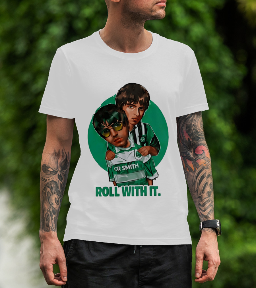 Oasis Roll With It CR Smith Celtic Football Club T-Shirt
