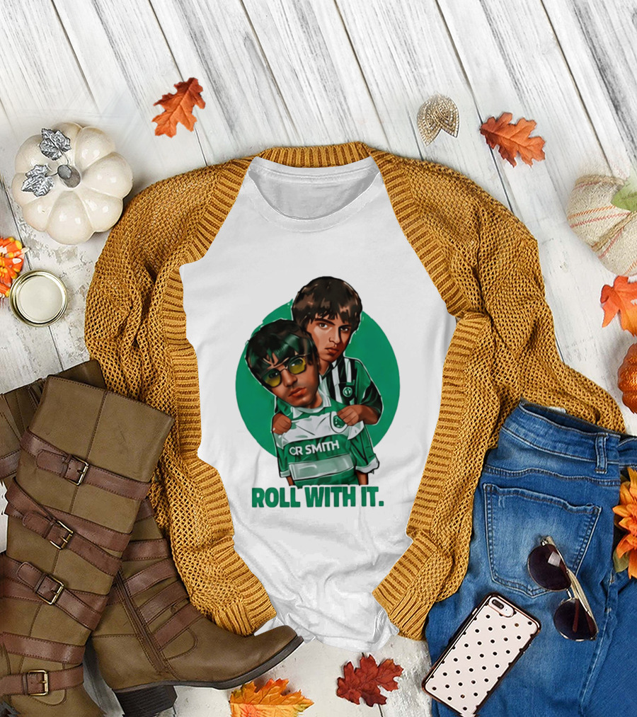 Oasis Roll With It CR Smith Celtic Football Club T-Shirt