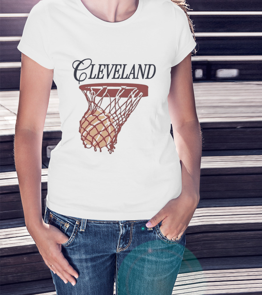 Cleveland Basketball Club Hoop Swish Property Ohio T-Shirt