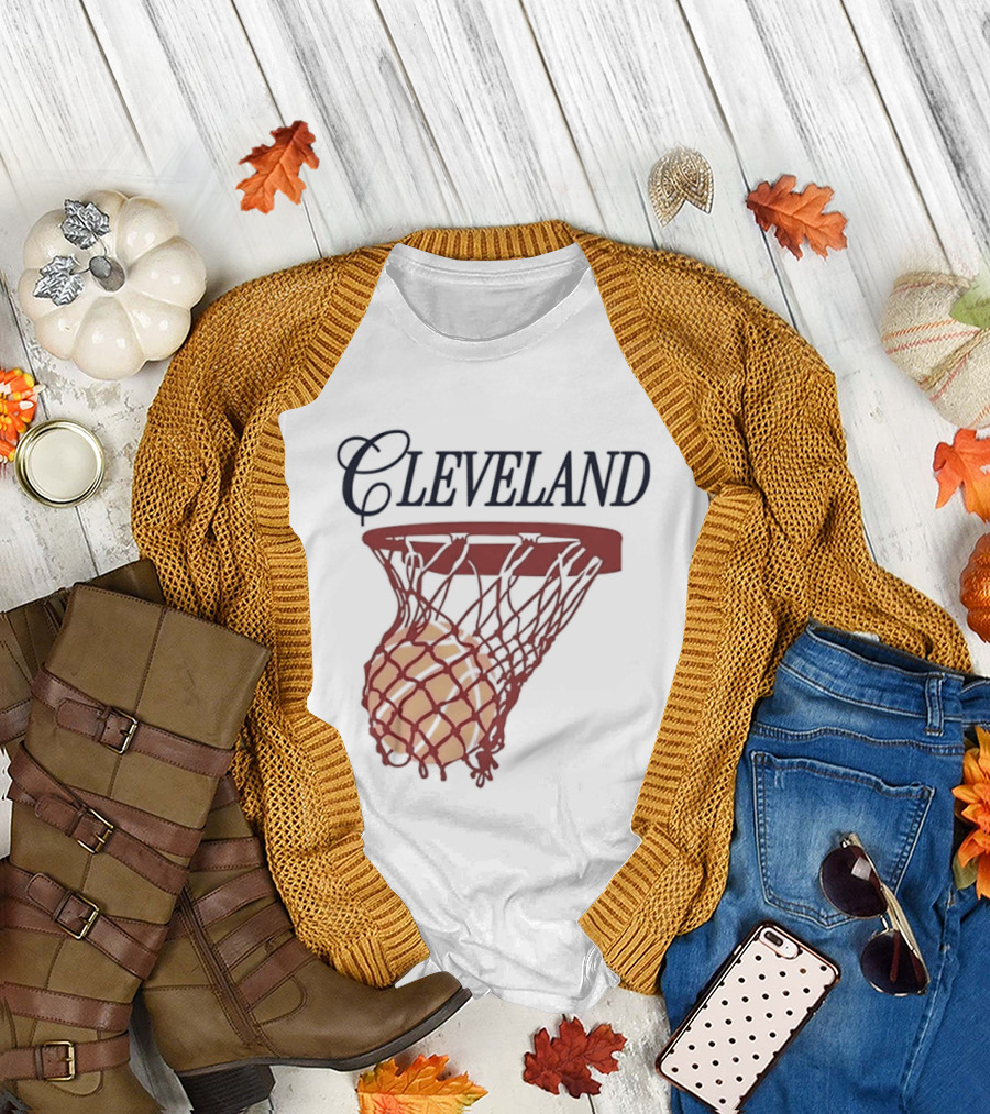 Cleveland Basketball Club Hoop Swish Property Ohio T-Shirt