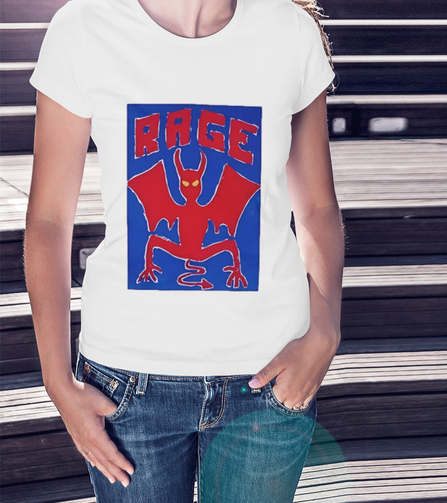 Rage Red Devil Bat Wings Demon T-Shirt