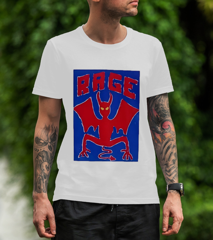 Rage Red Devil Bat Wings Demon T-Shirt