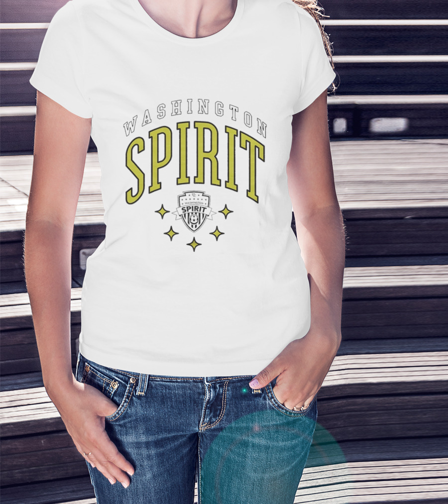 Washington Spirit Varsity Crest Stars Soccer T-Shirt