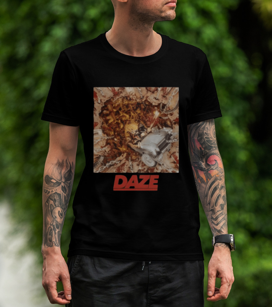 Daze Store Pain Of Truth Shaka Chains And Skeleton Car Rider T-Shirt