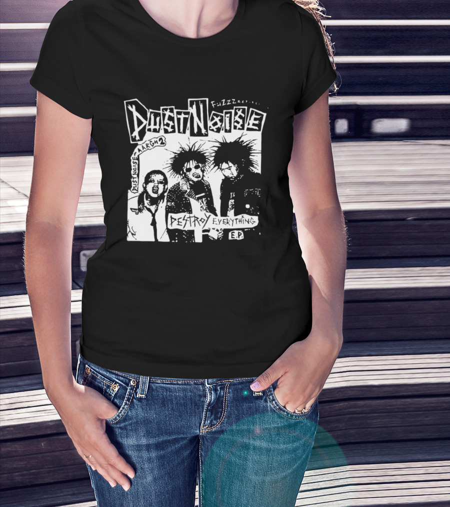 Fuzzz Dustnoise Aargh 2 Destroy Everything EP Punk Rock T-Shirt