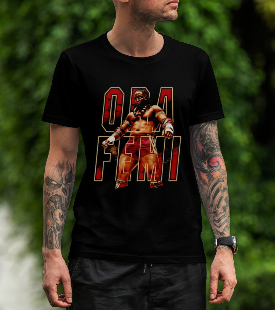 Oba Femi WWE NXT Wrestling Superstar Power Presence T-Shirt