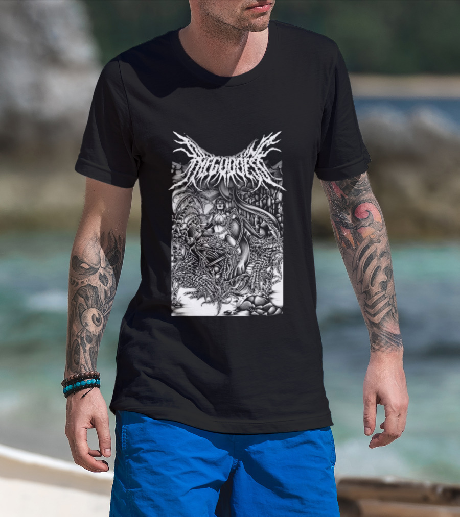 Impericon Store Disfiguring The Goddess Galapagos Metal Art Reptile Island T-Shirt